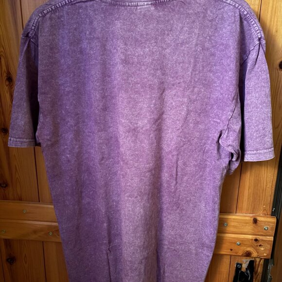 Distressed Washed Round Neck T-shirt, Size L - Picture 3 of 5